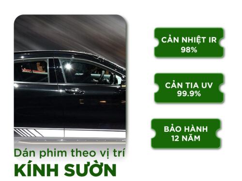 Phim cách nhiệt Oto kính sườn 01