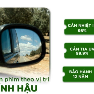 Phim cách nhiệt Oto kính hậu 01